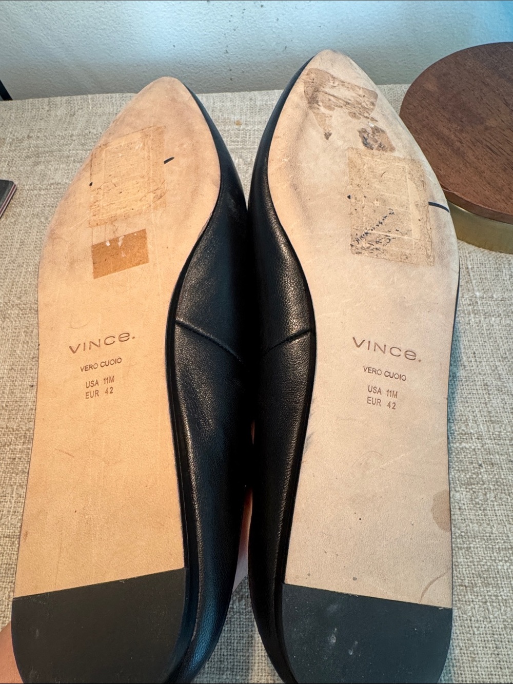 Vince Cayslip Black Pointed Toe Mules - Picture 5 of 6